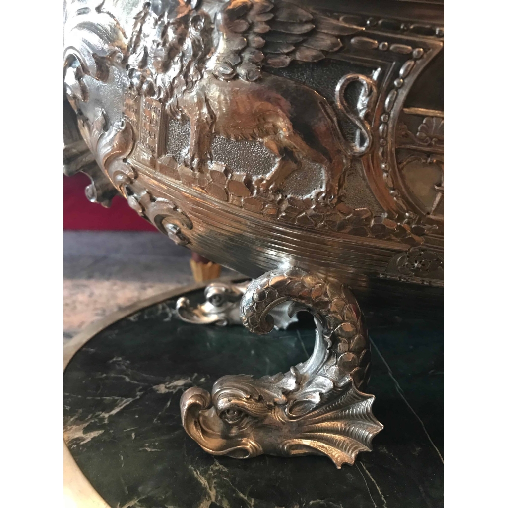 Jardinière italienne en argent XXème siècle. Circa 1900. Réf: 369