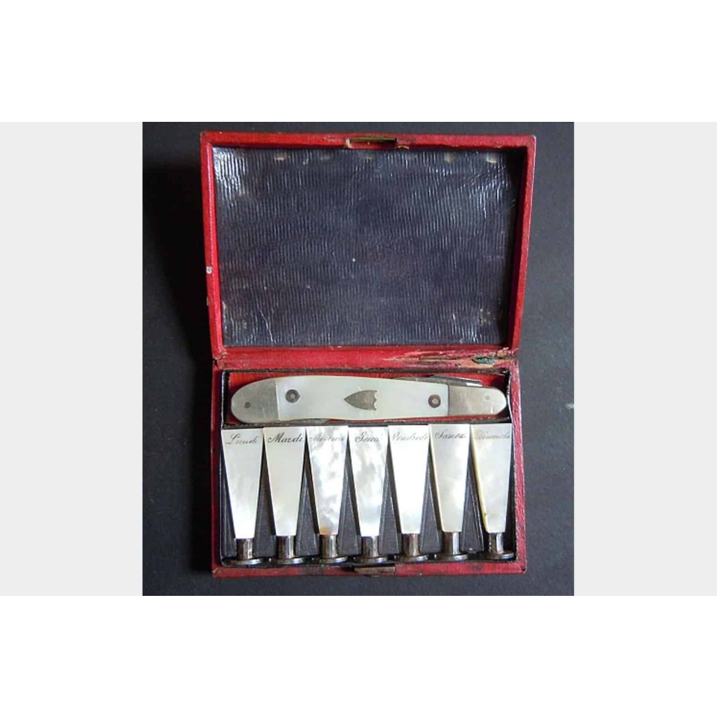 Rare semainier de cachets époque Empire | Biron ||