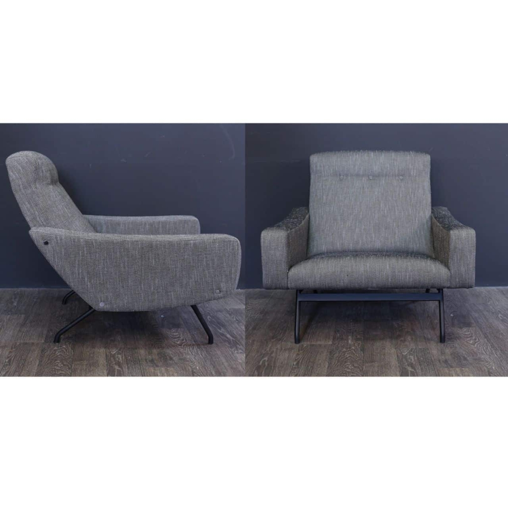 Paire de fauteuils Joseph Andre Motte – Steiner Edition – France 1955 | Biron 