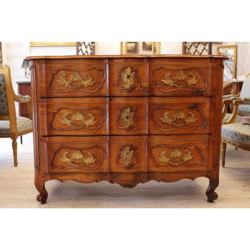 Commode Lyonnaise en noyer du XVIIIème siècle | Biron ||