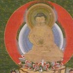 Peinture japonaise en rouleau de Bouddha | Biron 822