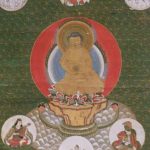 Peinture japonaise en rouleau de Bouddha | Biron 822