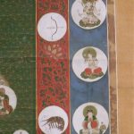 Peinture japonaise en rouleau de Bouddha | Biron 822
