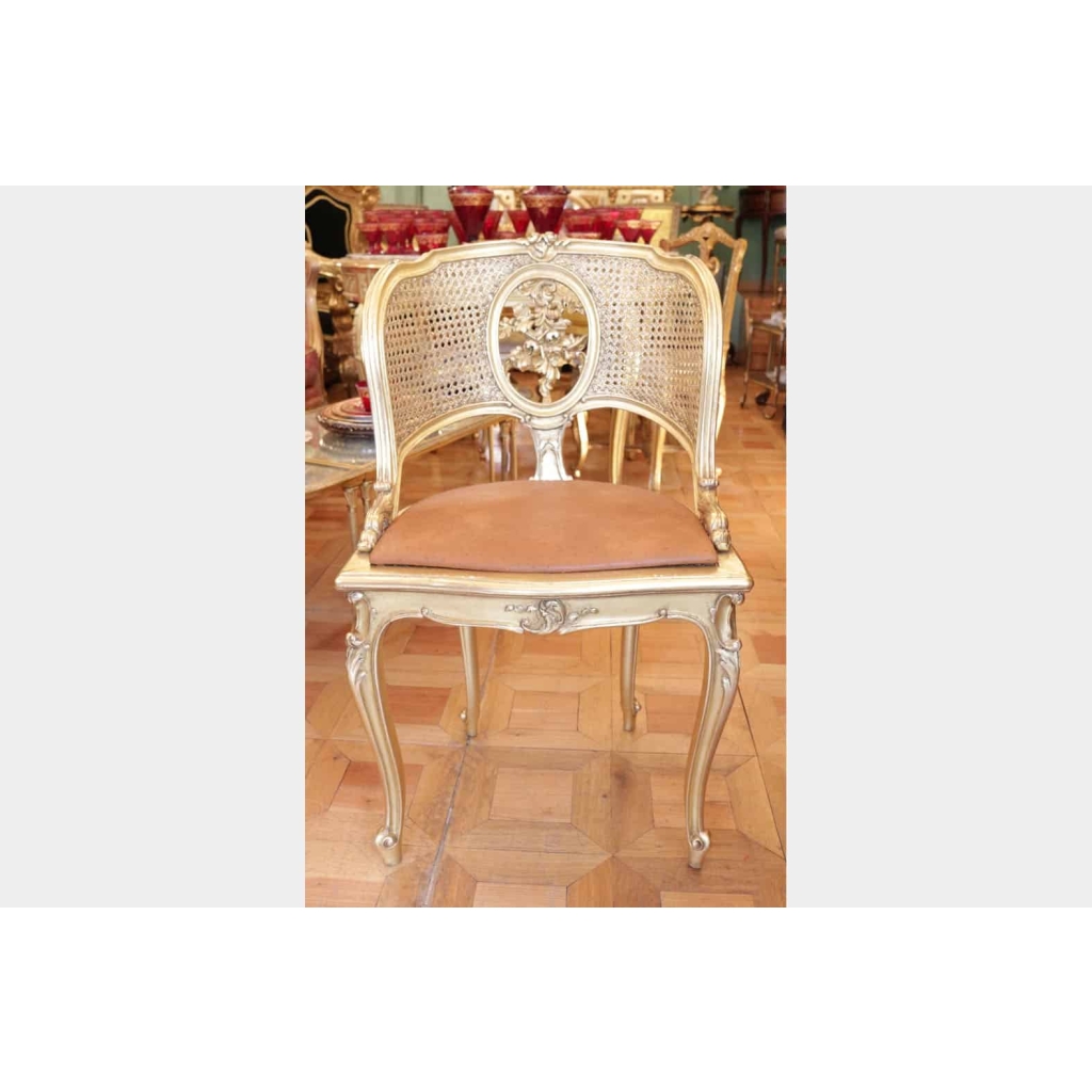 Fauteuil de bureau époque Napoléon III de style Louis XV | Biron |