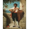 Dominique Louis Papety (1815 - 1849): Paire de portraits représentant un couple de Napolitains Dominique Louis Papety (1815 - 1849): Paire de portraits représentant un couple de Napolitains