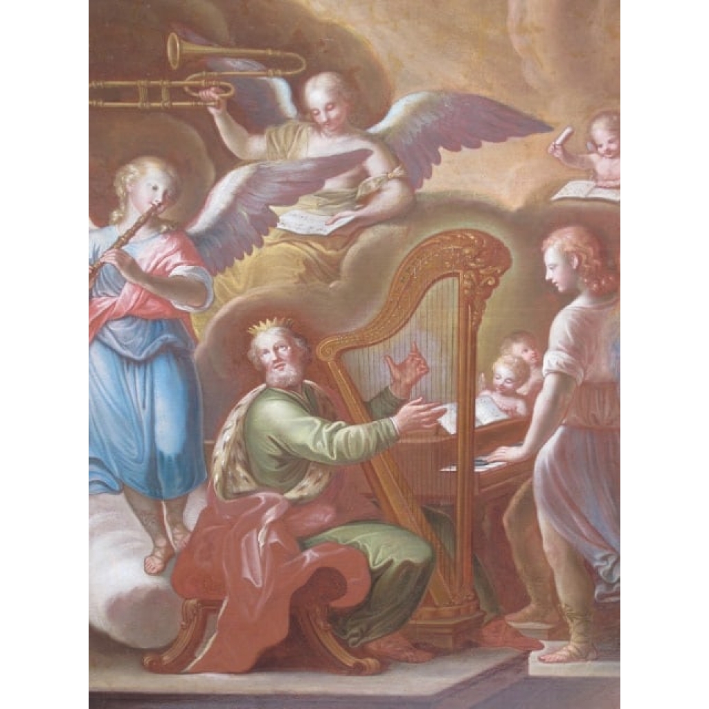 Le roi David jouant de la harpe | Biron ||