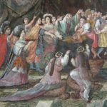 Eventail XVII ème remis au rectangle | Biron feuille eventail XVII eme siecle b