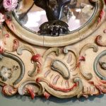 Paire d’appliques XIXème siècle en tôle peinte et porcelaine | Biron IMG_6246