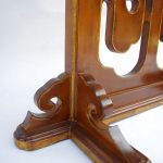 Paire de consoles en demi-lune en laque fauve et décor or circa 1900 | Biron 598937823205ff86fb77e6f2de081d7107c733eb