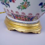 Lampe en porcelaine ovale à décor chinoisant, XXe Siècle | Biron IMGP9694