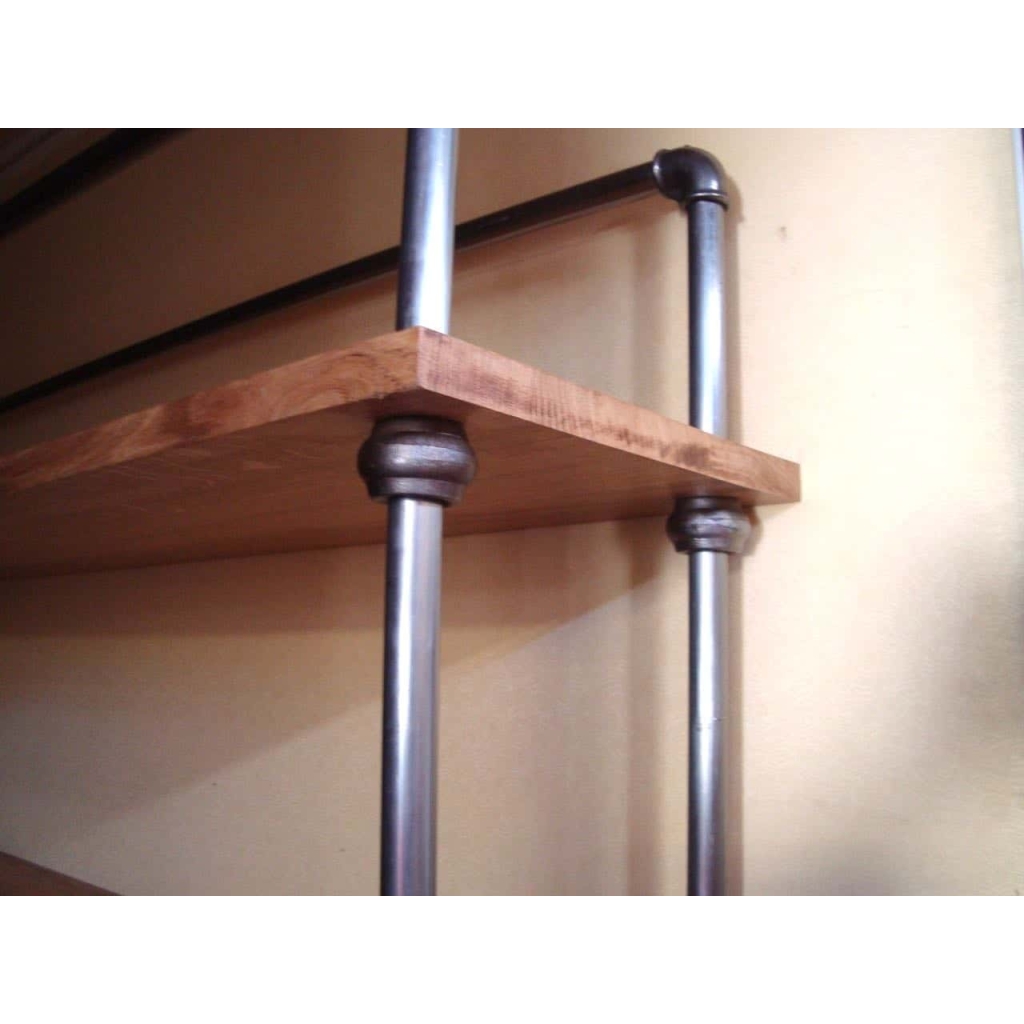 Etagère industrielle en acier et chêne | Biron Etagère industrielle en acier et chêne
