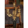 Paire de candélabres en bronze doré d’époque Restauration | Biron Paire de candélabres en bronze doré d'époque Restauration