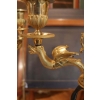 Paire de candélabres en bronze doré d’époque Restauration | Biron Paire de candélabres en bronze doré d'époque Restauration