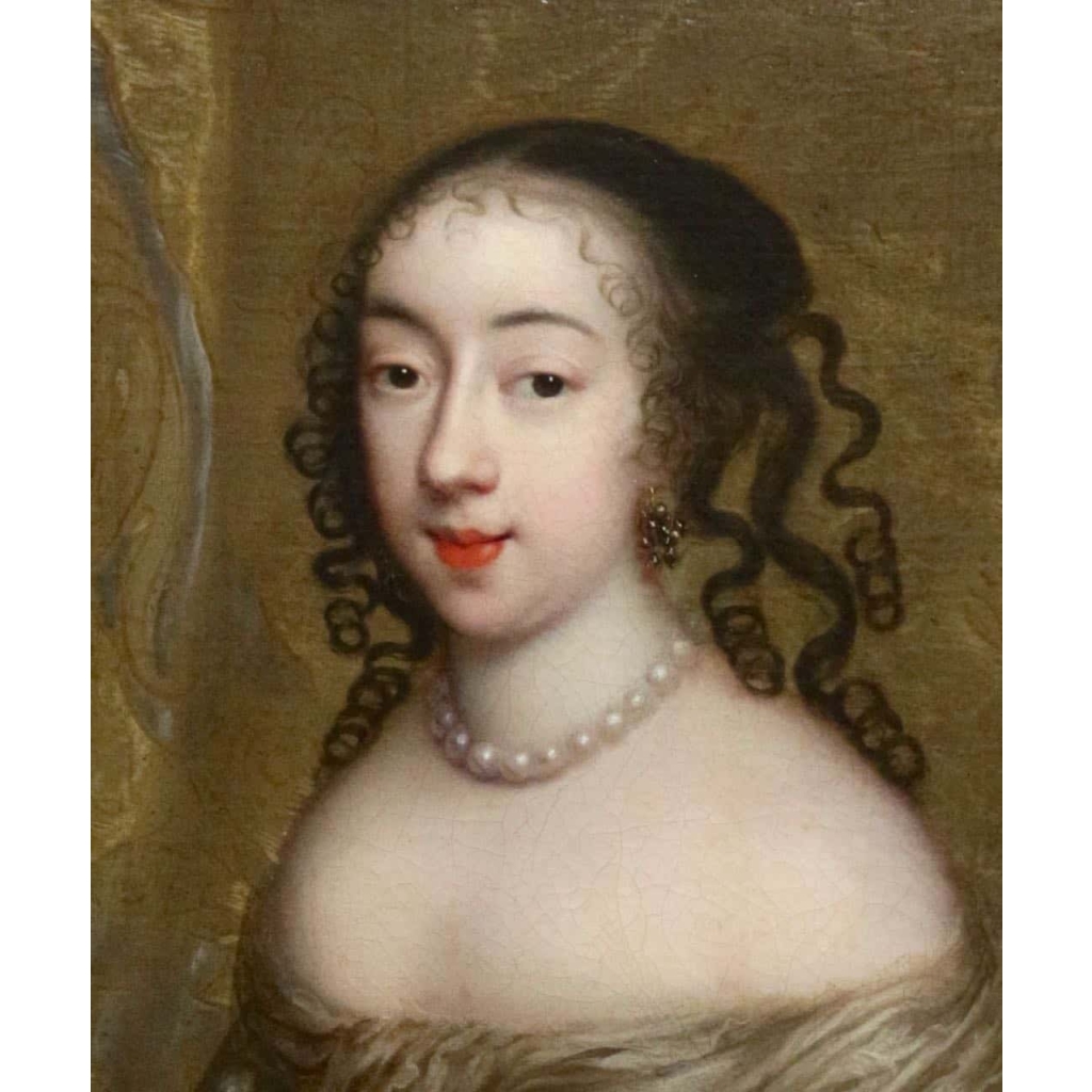 Charles Beaubrun (1604 – 1694): Portrait d’Henriette d’Angleterre, duchesse d’Orléans. | Biron Charles Beaubrun (1604 - 1694): Portrait d'Henriette d'Angleterre, duchesse d'Orléans.