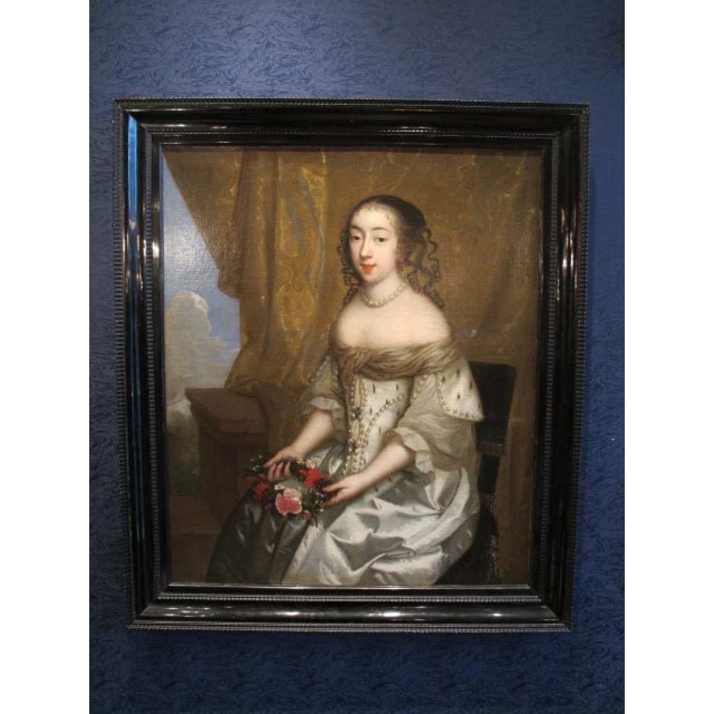 Charles Beaubrun (1604 – 1694): Portrait d’Henriette d’Angleterre, duchesse d’Orléans. | Biron Charles Beaubrun (1604 - 1694): Portrait d'Henriette d'Angleterre, duchesse d'Orléans.