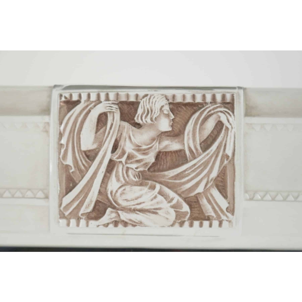 René LALIQUE miroir de table » Hélène « . | Biron René LALIQUE miroir de table " Hélène ".
