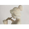 Sculpture Albâtre , Femme à la Flûte, Antiquité du 19ème Siècle | Biron Sculpture Albâtre , Femme à la Flûte, Antiquité du 19ème Siècle