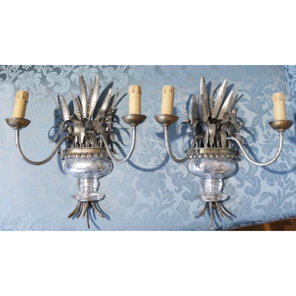 PAIRE D’APPLIQUES BAGUES | Biron ||||