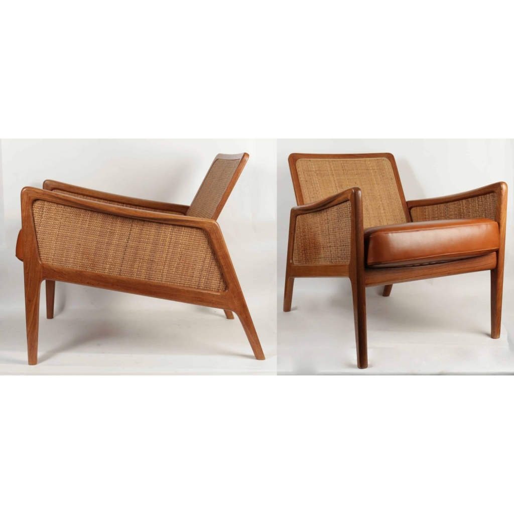 Paire de fauteuils de Peter Hvidt & Olga Molgaard 1956 | Biron Paire de fauteuils de Peter Hvidt & Olga Molgaard 1956