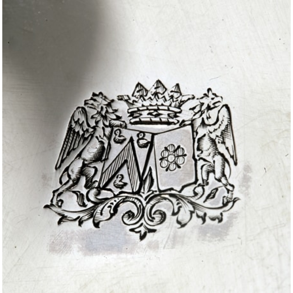 ORFEVRE J.G ROUSSEAU – VERSEUSE EN ARGENT MASSIF D’EPOQUE EMPIRE. | Biron ORFEVRE: J.G.R. - VERSEUSE EN ARGENT MASSIF D'EPOQUE EMPIRE.