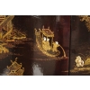 Paire d’encoignures en laque noire à décor chinoisant, circa 1930 | Biron Paire d'encoignures en laque noire à décor chinoisant, circa 1930