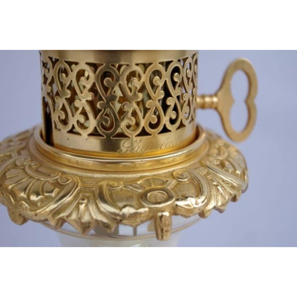 Paire de lampes en porcelaine de Paris circa 1880 | Biron Paire de lampes en porcelaine de Paris circa 1880