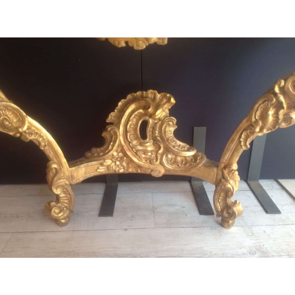 Console d’époque Louis XV en bois doré
