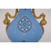 Paire de lampes en porcelaine de Paris, bleu mat, circa 1880 | Biron Paire de lampes en porcelaine de Paris, bleu mat, circa 1880