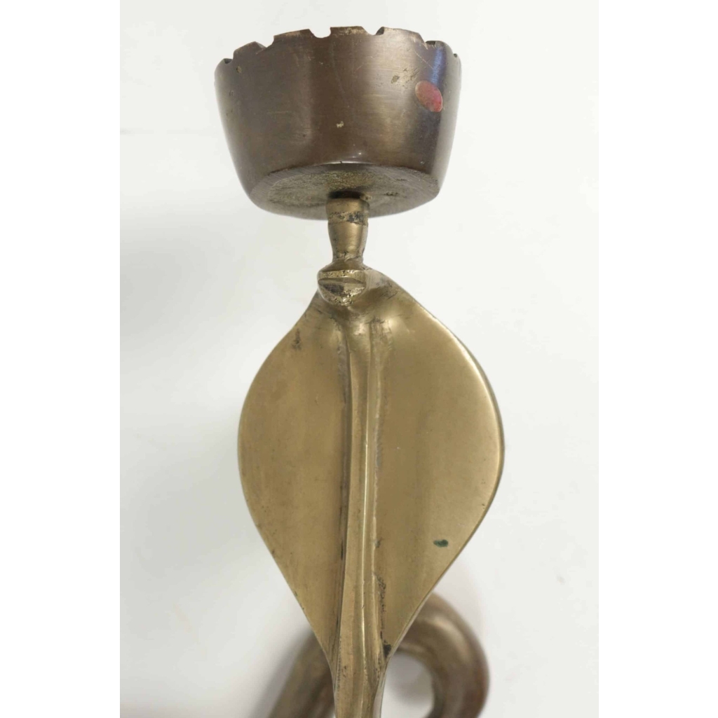 Applique cobra en bronze, année 1960,. | Biron Applique cobra en bronze, année 1960,.