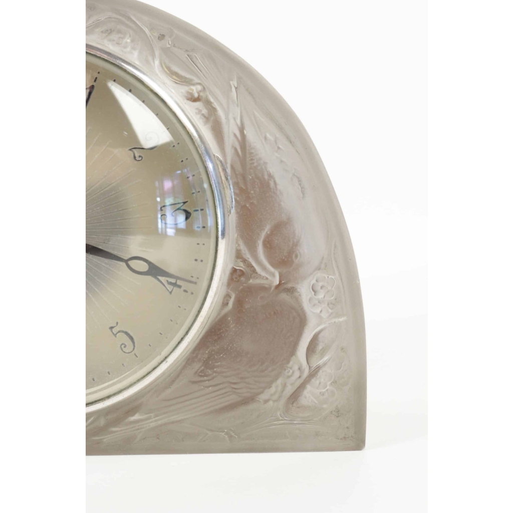 René Lalique & Ato pendule borne « Moineaux » | Biron René Lalique & Ato pendule borne "Moineaux"