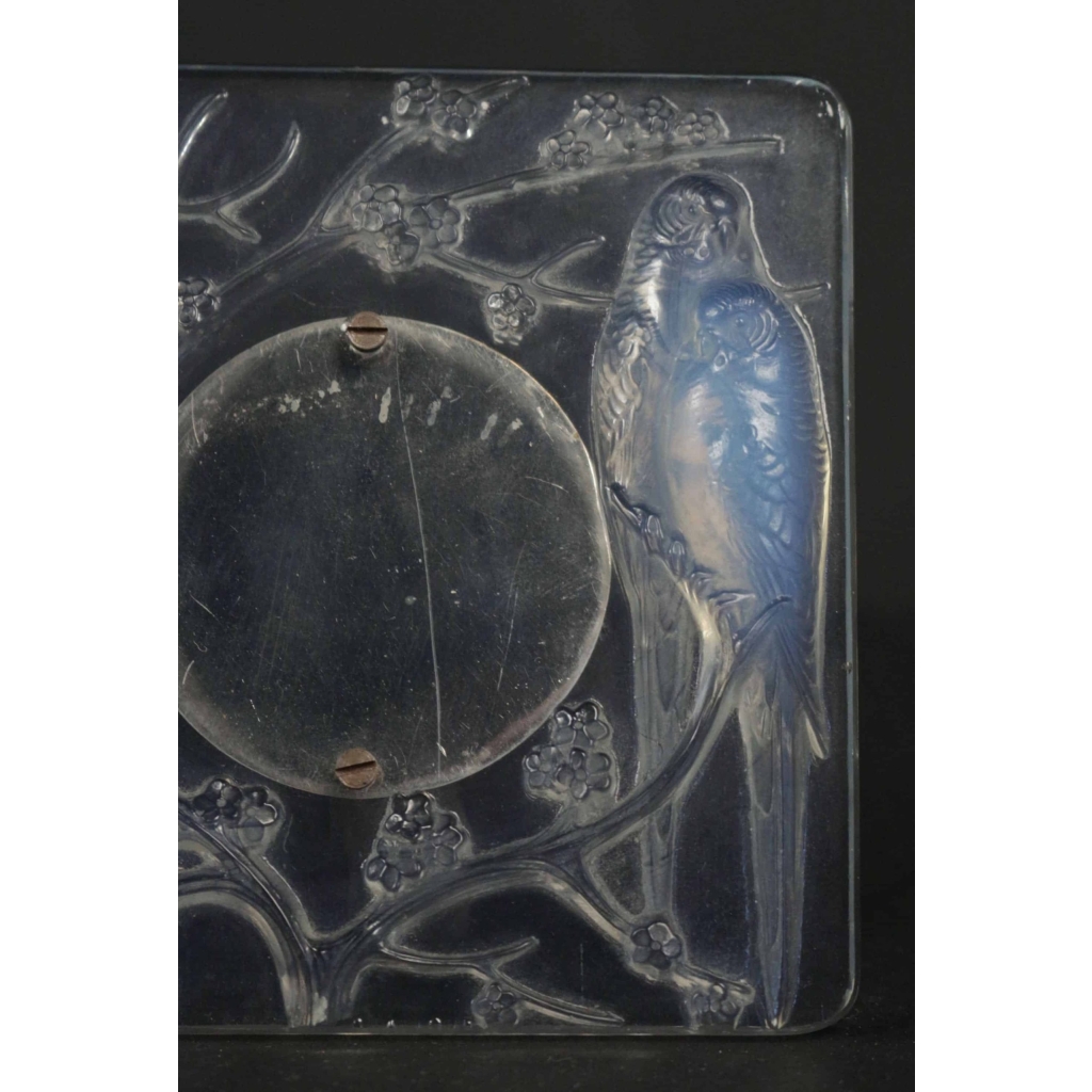 Rene Lalique Cadre "4 perruches " opalescent