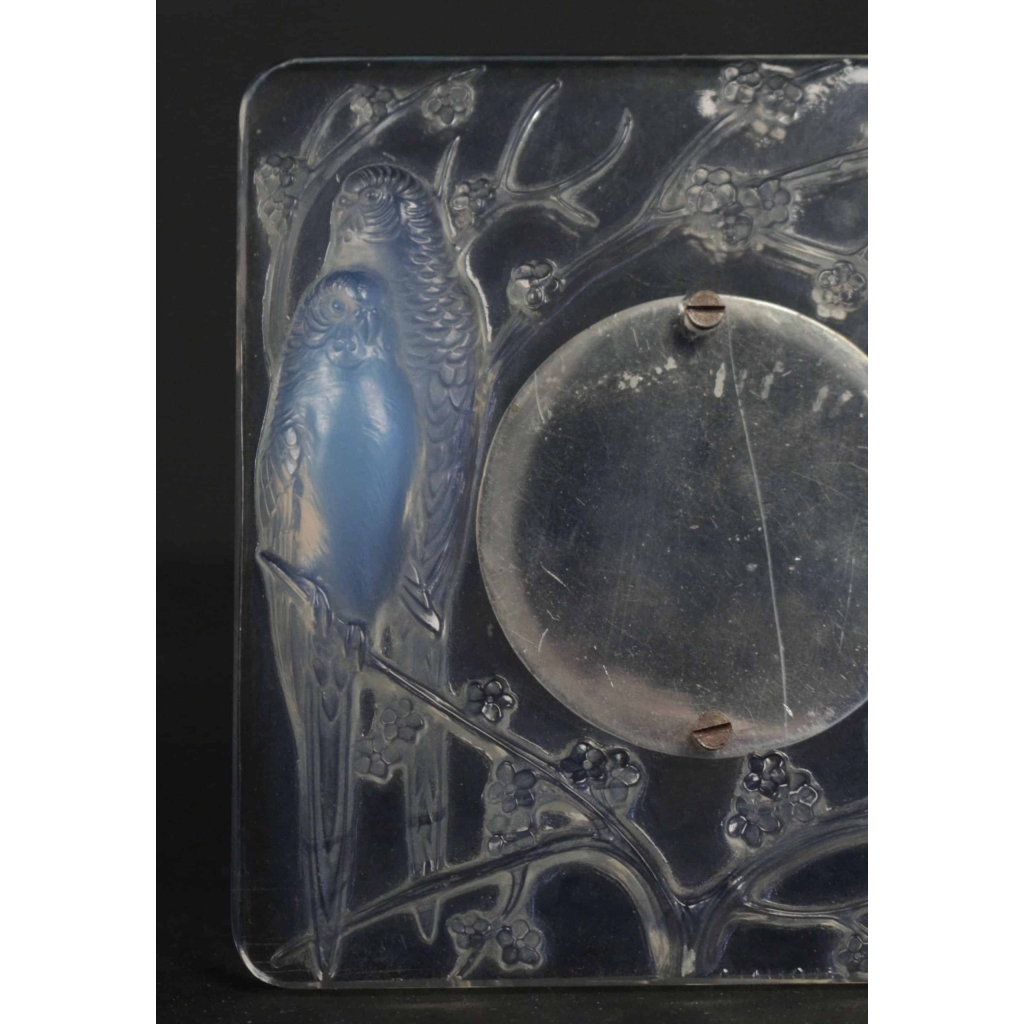 Rene Lalique Cadre "4 perruches " opalescent