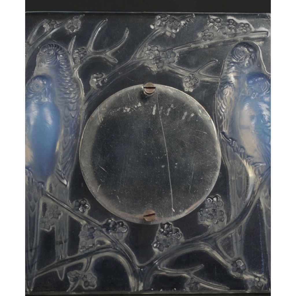 Rene Lalique Cadre "4 perruches " opalescent