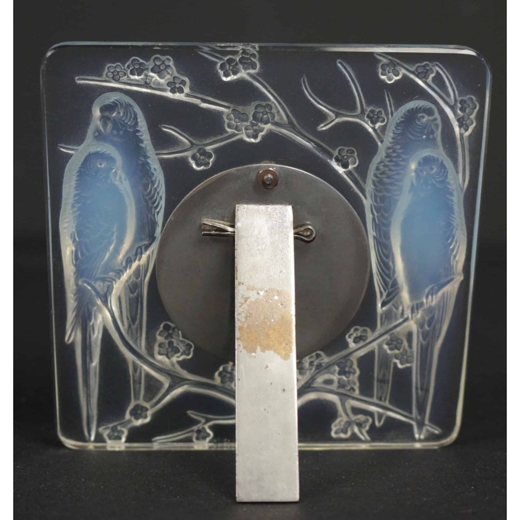 Rene Lalique Cadre "4 perruches " opalescent