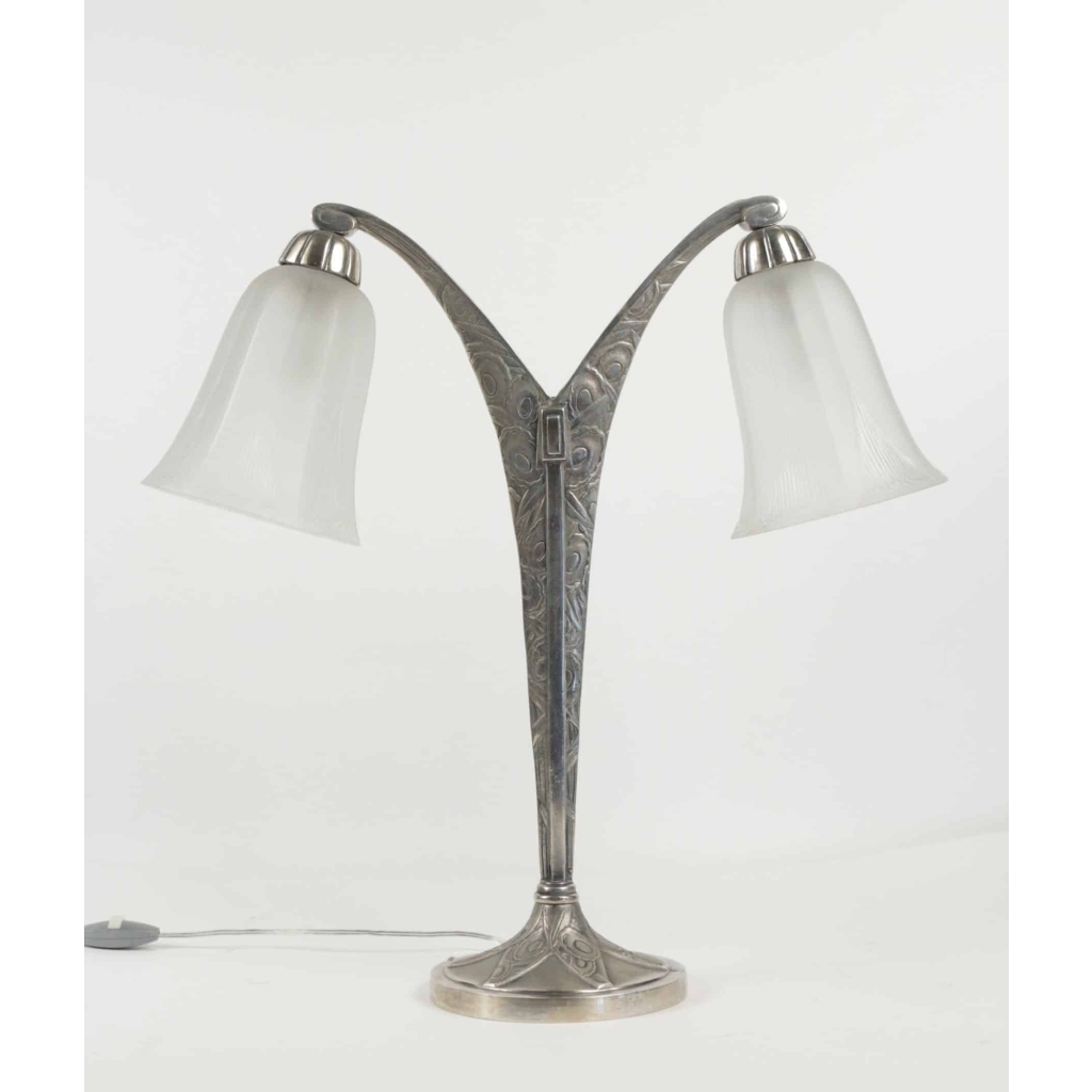René Lalique Lampe double « campanules » 1926 | Biron ||||||
