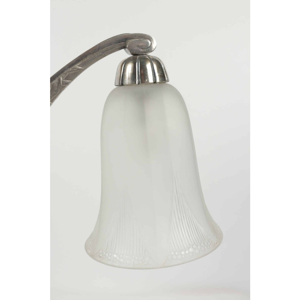 René Lalique Lampe double « campanules » 1926 | Biron René Lalique Lampe double "campanules" 1926