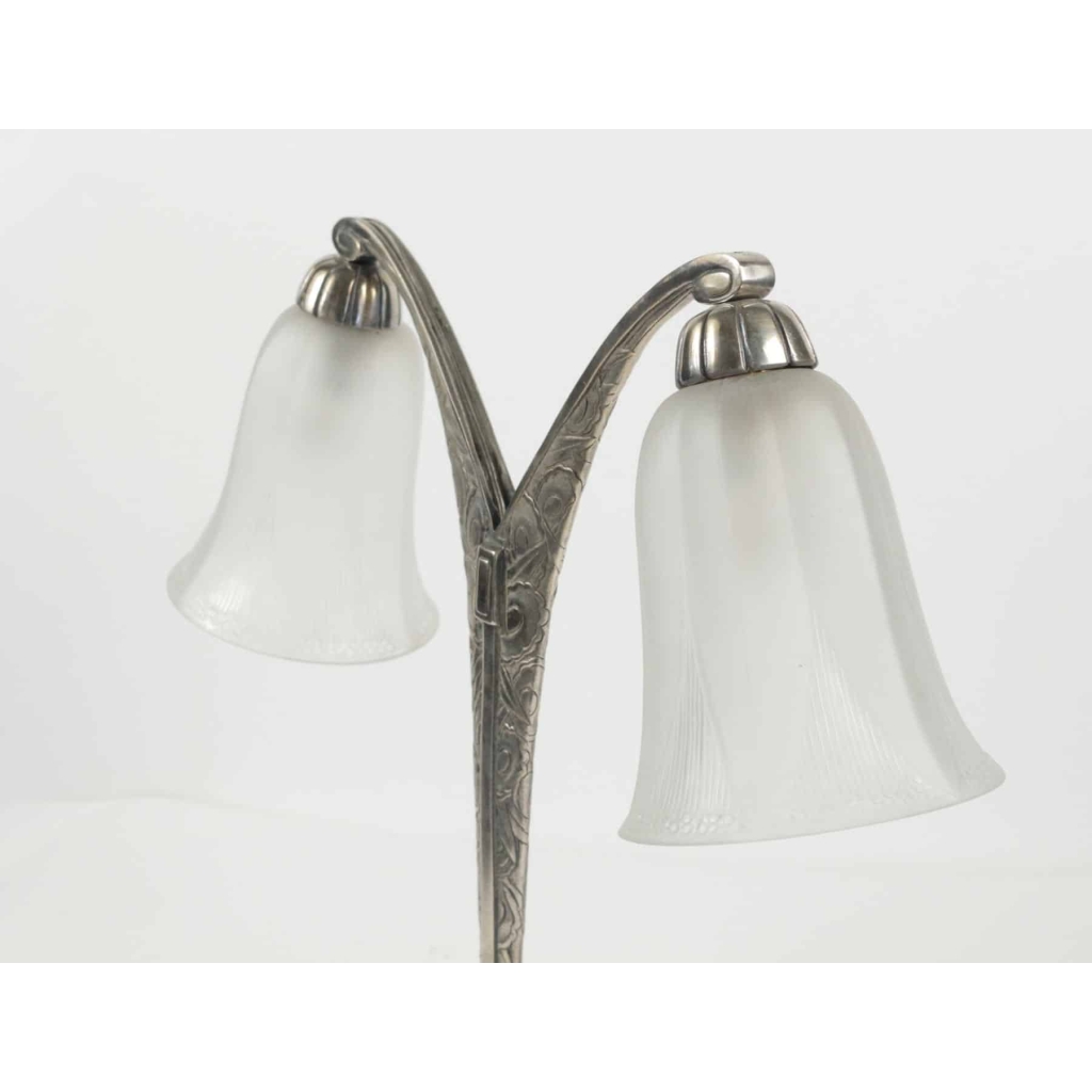 René Lalique Lampe double « campanules » 1926 | Biron René Lalique Lampe double "campanules" 1926