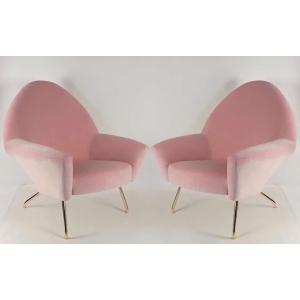Paire de fauteuils de Joseph André Motte Modèle 770 1950 | Biron ||||