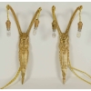 Paire d’appliques des années 1930, d’époque Art Déco, 2 lumières, en bronze doré. | Biron Paire d'appliques des années 1930, d'époque Art Déco, 2 lumières, en bronze doré.