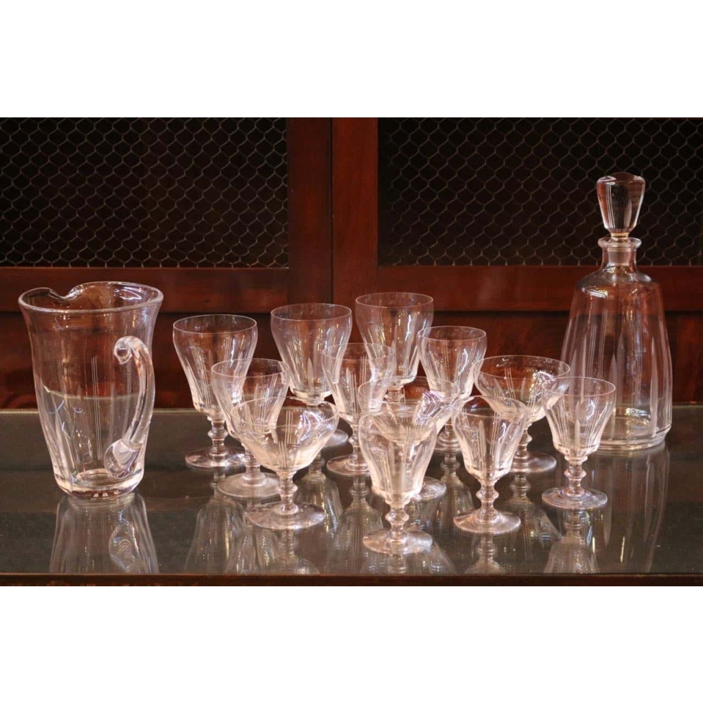 Cristal de Sèvres - Service 65 pièces signé