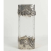 Vase en argent massif et cristal martelé Art nouveau | Biron |||||