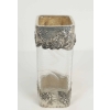 Vase en argent massif et cristal martelé Art nouveau | Biron Vase en argent massif et cristal martelé Art nouveau