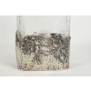 Vase en argent massif et cristal martelé Art nouveau | Biron Vase en argent massif et cristal martelé Art nouveau