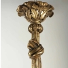 Lustre en bois sculpté et doré du XIXème siècle pour l'utilisation de l'éclairage à la bougie, 4 bras, 4 bougies.