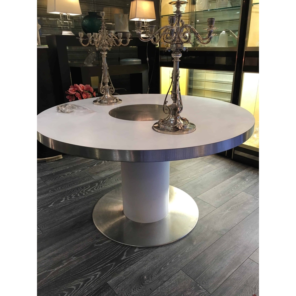 Willy Rizzo Dining Table « Savage » | Biron Willy Rizzo Dining Table "Savage"