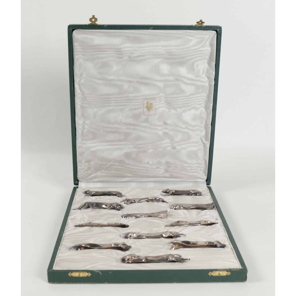 Coffret de Portes couteaux GALLIA d’après Marcel SANDOZ | Biron ||||||