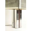 Lampe de Table Vintage en aluminium 1970 | Biron Lampe de Table Vintage en aluminium 1970