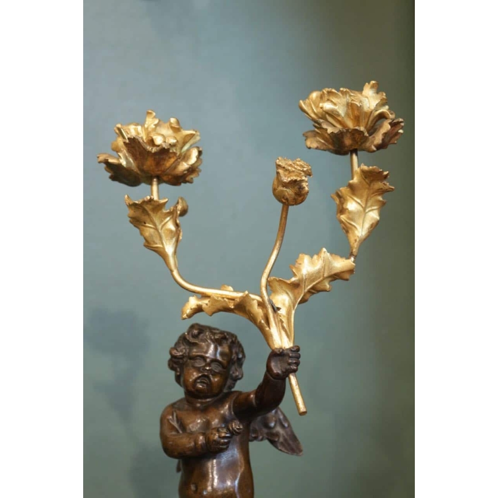 Paire de Candélabres du XIX ème | Biron Paire de Candélabres du XIX ème