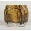Daum Vase Paysage de neige en hiver | Biron ||||