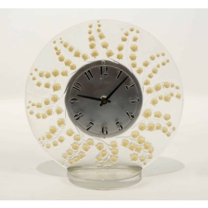 René Lalique (1860-1945) Pendule émaillée « Muguet » | Biron 